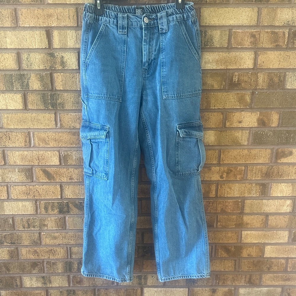 Urban Outfitters Light Blue Boyfriend Cargo Jeans